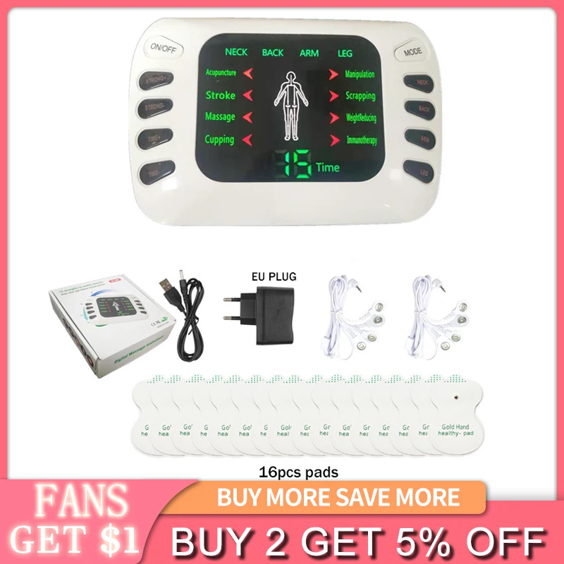 

Ems Massager Body Electrostimulator Physiotherapy TENS Machines Eletric Compex Muscle Stimulator EMS Pulse Acupuncture For Body