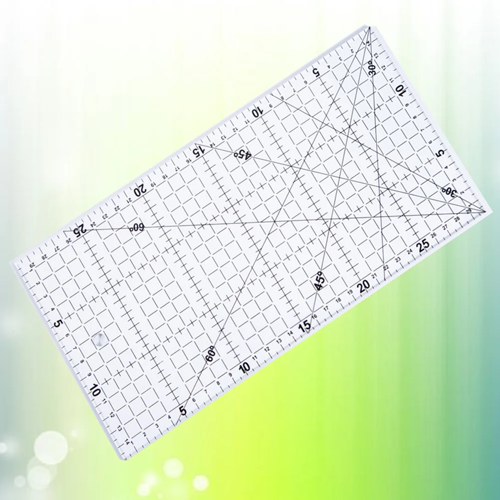 

Acrylic Square Ruler Accurate Scale Thin Clear Lines for Garment Making Measure 15x30cm