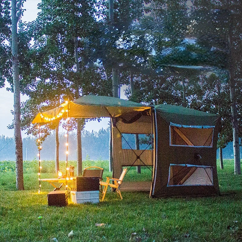 Уличная автоматическая выдвижная автомобильная палатка для 3-4 человек Укрытие