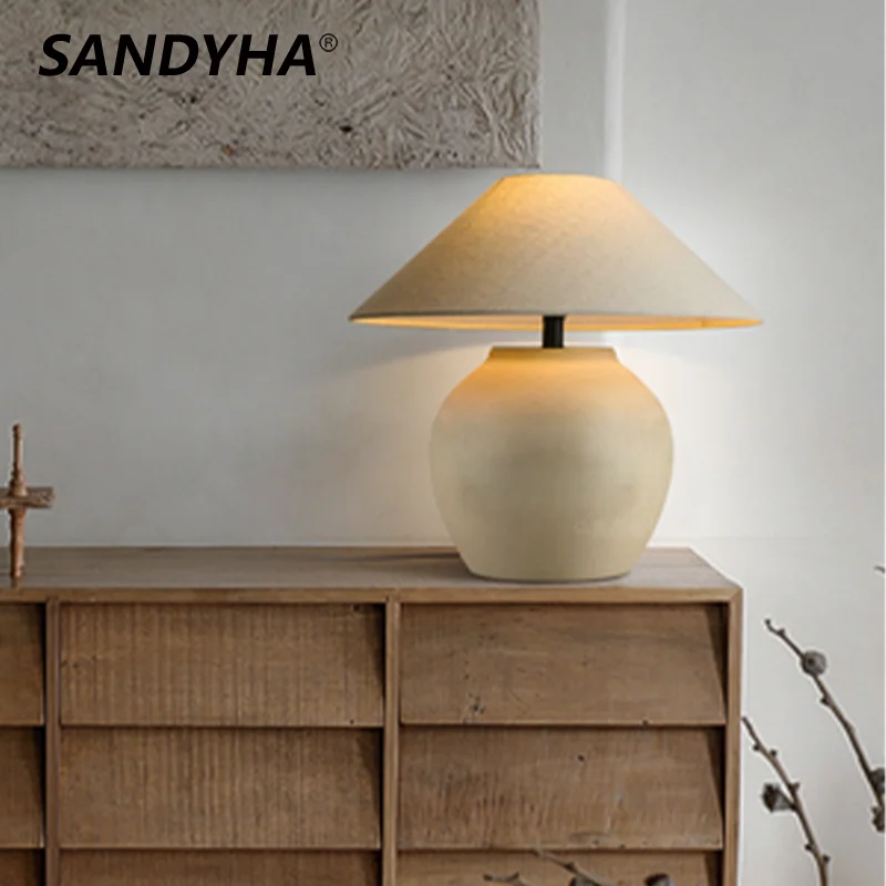 SANDYHA-Lámpara Led De Mesa Para decoración del hogar, Luminaria De escritorio, accesorios De oficina Para cuarto