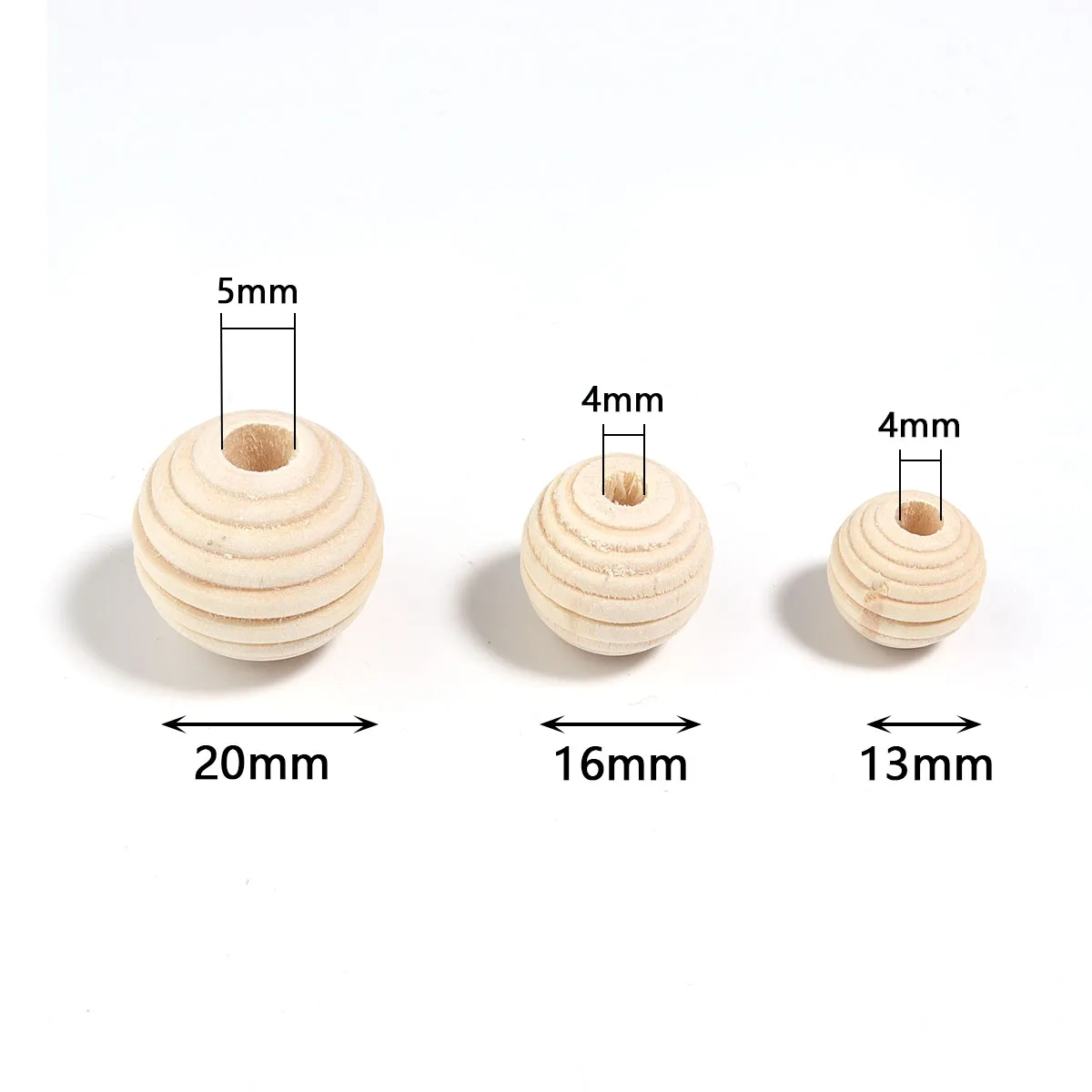 20-50 шт./лот бусины из натурального дерева незавершенные круглые деревянные с