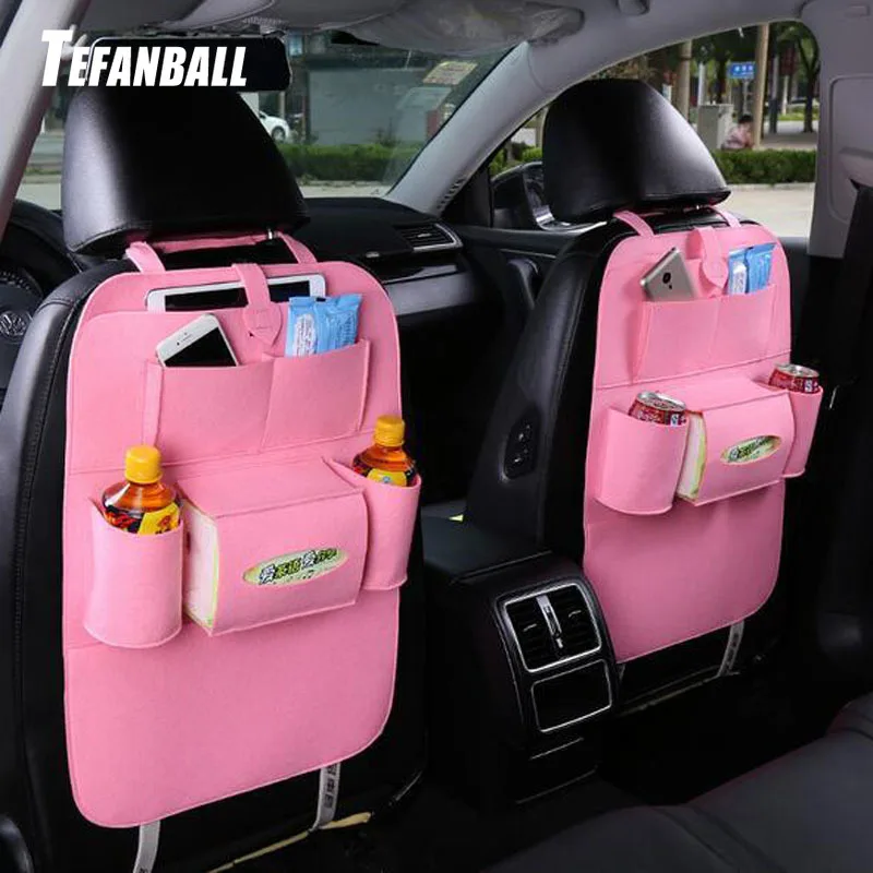 1PC Universal Car Storage Bag Box Back Seat Bag Organizer Backseat Holder Pockets Car-styling Protector Auto Accessories