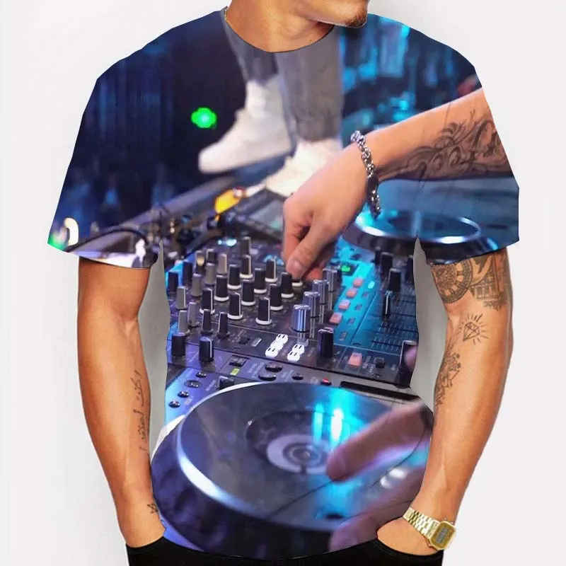 

Men clothing t shirt hip hop cool boys nightclub rave party DJ printing t-shirt shirt harajuku oversized shirts Tshirts