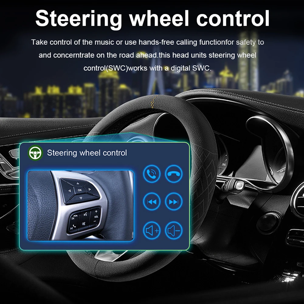 Фото Автомобильный радиоприемник 2Din Android Auto для Volkswagen Golf 5 6 Polo Passat B6 B7 CC Skoda Jetta Универсальный мультимедийный Carplay GPS-навигация №5