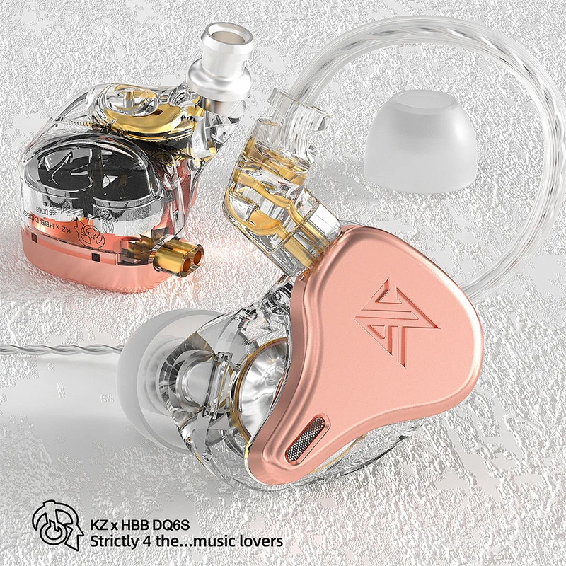 

KZ DQ6S 3DD Dynamic Wired Earphone Bass HIFI Earbuds IEM In-Ear Monitor Replaceable Cable Music Sport Headset