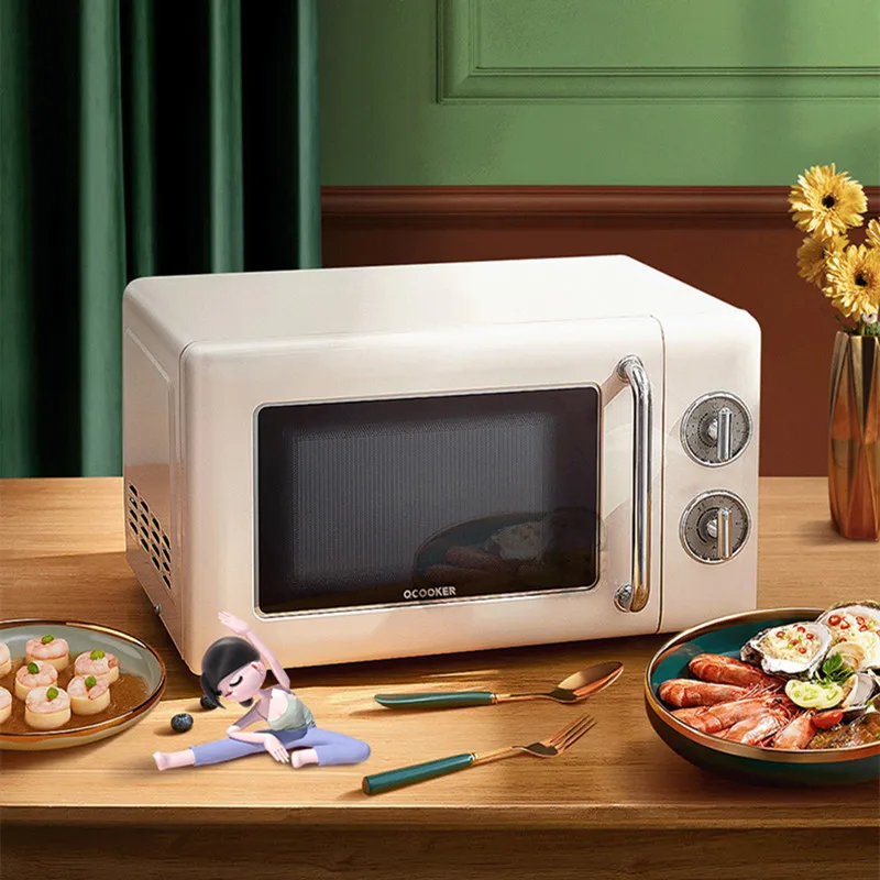 

Retro microwave oven household small multi-functional micro-baking in one large capacity oven heating intelligent light wave