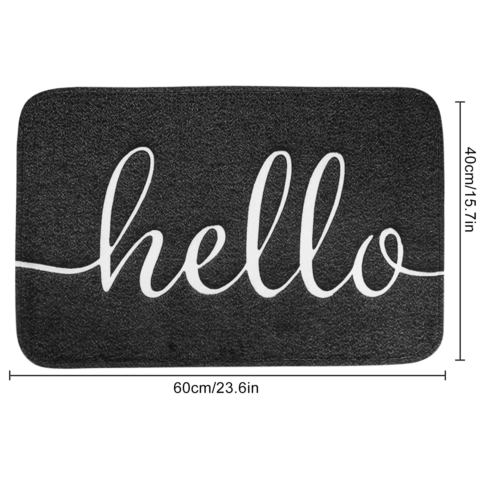 

Floor Mat Entrance Mat Indoor and Outdoor Water-absorbing Floor Mat Suede Anti-skid Thickening Into The Door Mat Welcome Mat