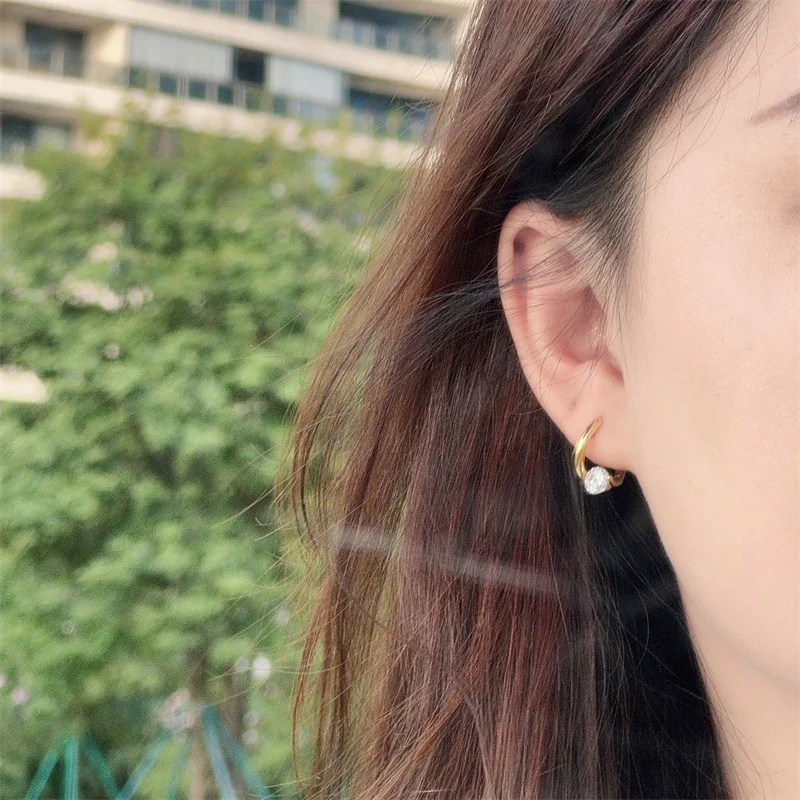 Jiaxing Yinjia Стерлинговое Серебро S925 Корейский стиль Простая изысканная блестящая