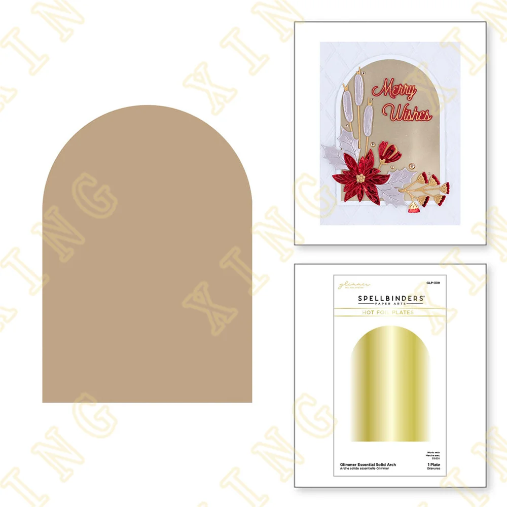 

2022 New Solid Arch Solid Hot Foil Plate Scrapbook Diary Decoration Stencil Embossing Template Diy Greeting Card Handmade