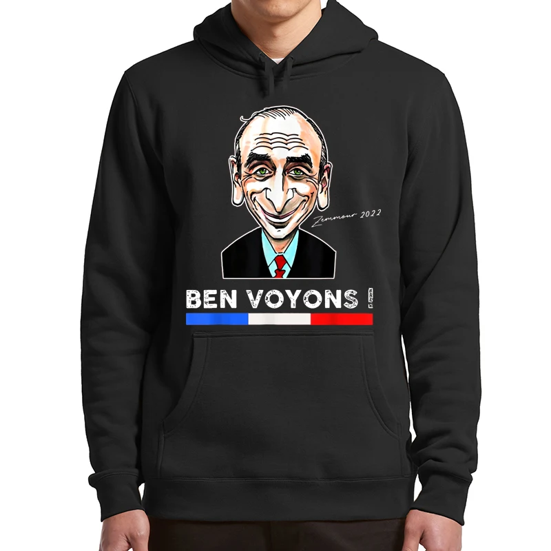 

Ben Voyons Zemmour Hoodie 2022 French Presidential Election Essential Men Women Winter Fleece Sweatshirts