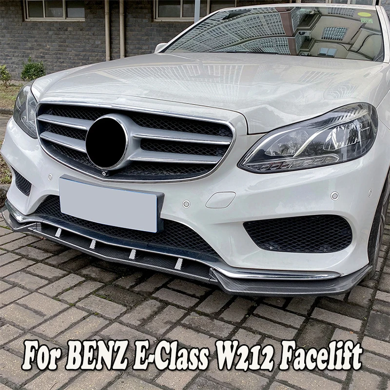 

Накладки на губы на передний бампер для AMG Mercedes BENZ E Class W212 S212 Facelift 2013-2015 PP, накладки на бампер, сплиттер губ, автомобильные аксессуары