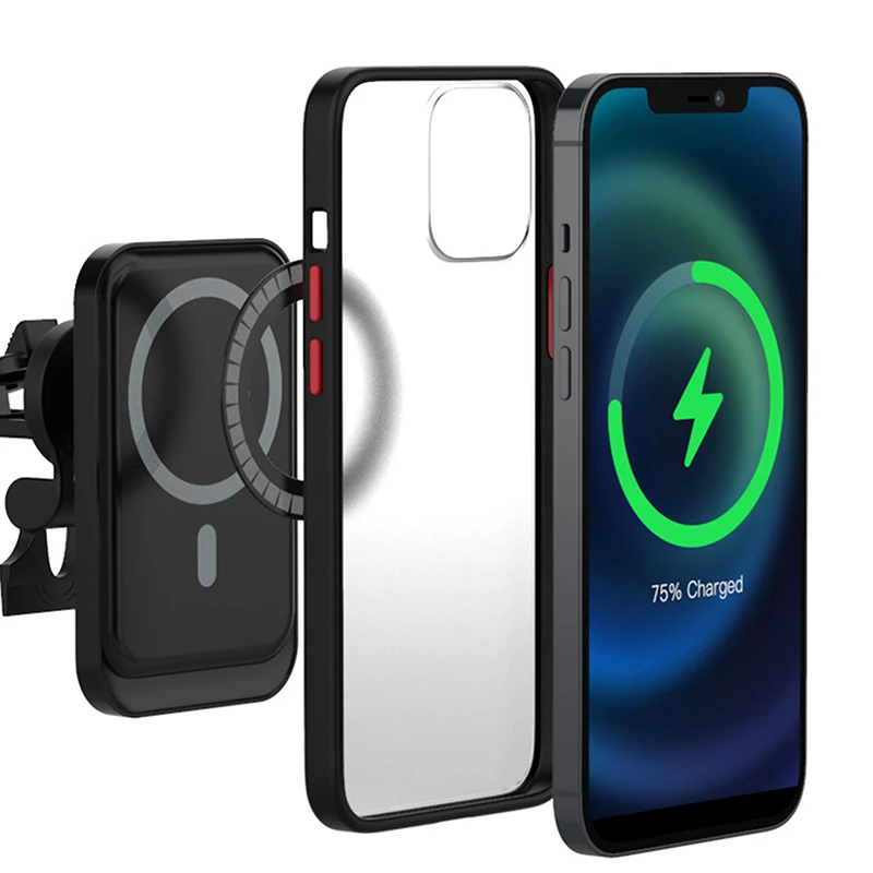 

Magnetic Wireless Car Charger Metal Rings Sticker For Magsafe Wireless Charger Car Mount Phone Holder For IPhone 13 12 11Pro Max