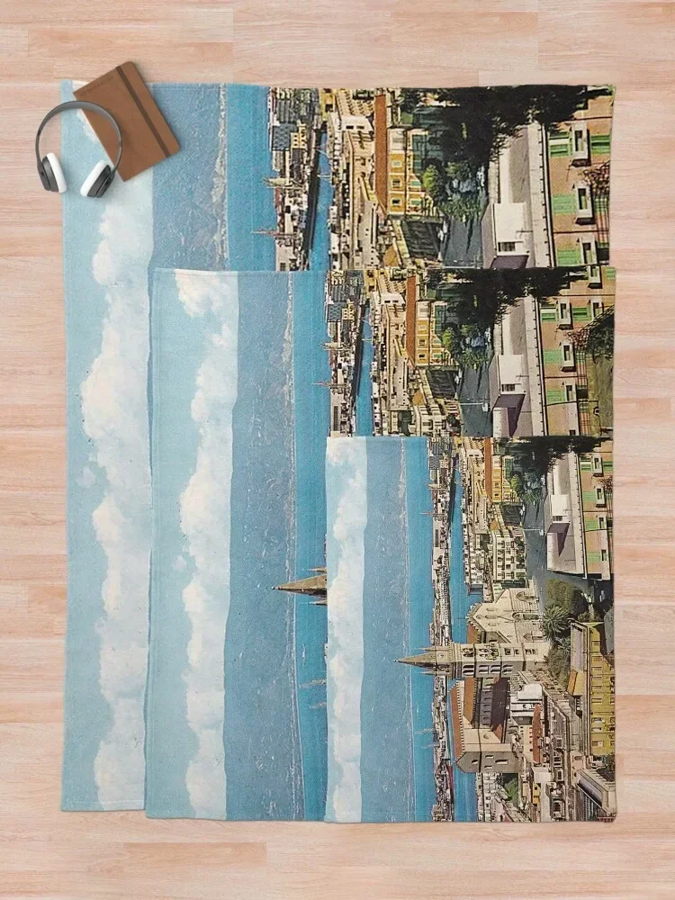 Портрет Мессины в городе?? Диванное одеяло из пролива мягкие большие роскошные