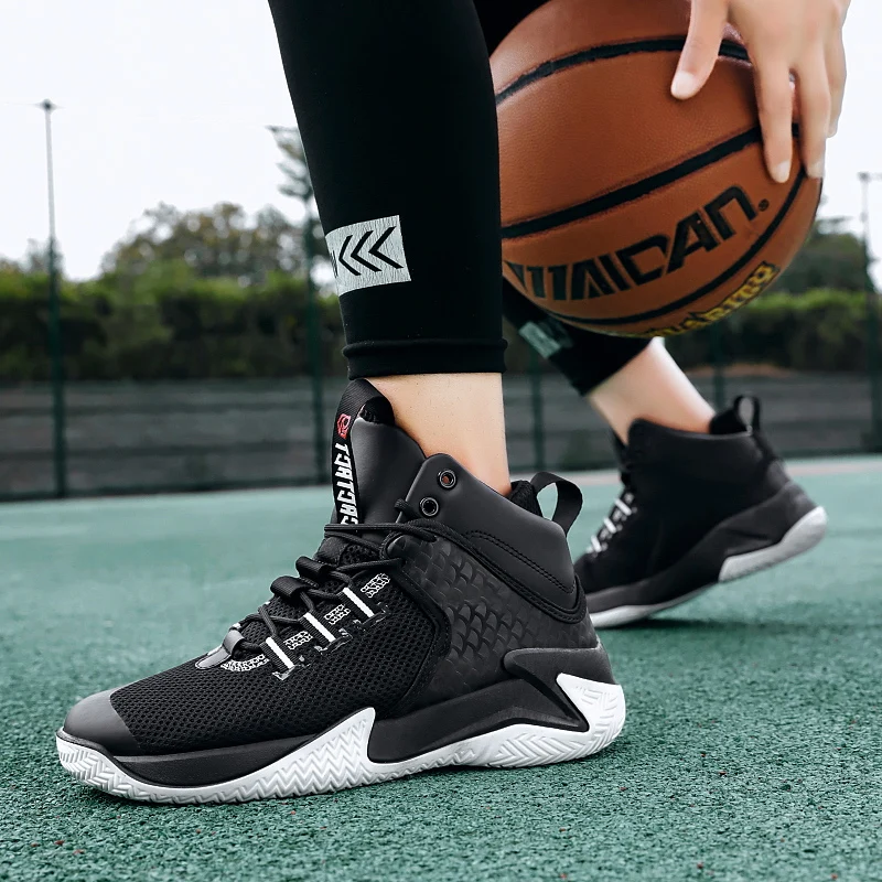 Brand Basketball Shoes Men Sneakers High-top Sports Cushioning Athletic Men Shoes Breathable White Sneakers Zapatillas Hombre