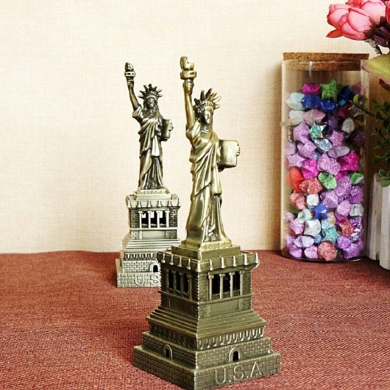 

Metal 3D World Famous Architectural Bronze Crafts Model Building Home Decor Eiffel Tower/Statue of Liberty/Empire State