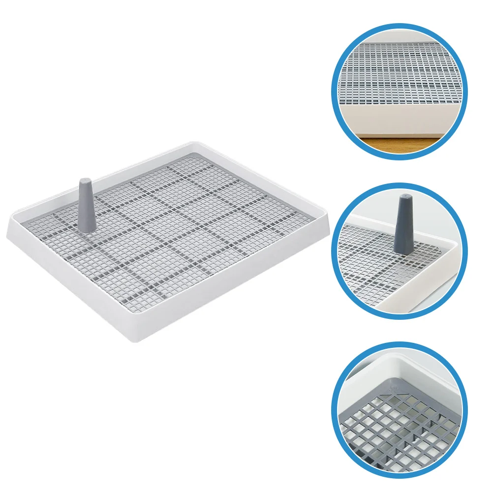 

Dog Toilet Potty Training Puppy Tray Accessories White Material Plastic Mesh Pet