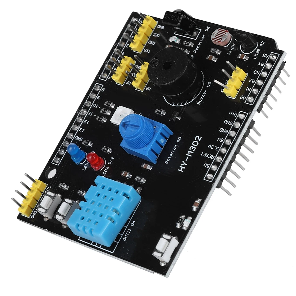 

9-in-1 Multi-function Module Expansion Board Buzzer For UNO Arduino LM35/DHT11 LED Module multi-function multi-function