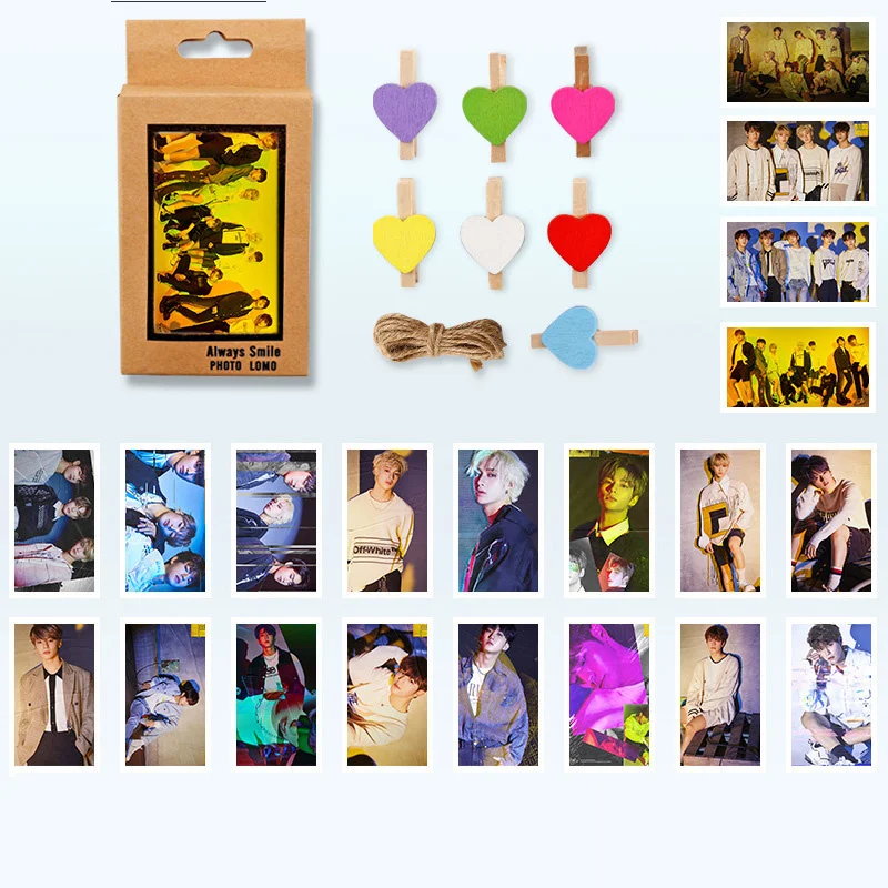 

20pcs/set K-pop stray kids Photo cards Yellow Wood Fashion NEW Album good quality HD stray kids photocard K-POP LOMO Card