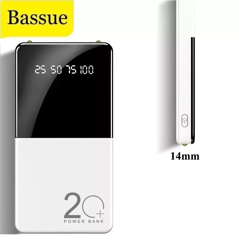 

NEW2023 20000mAh Power Bank Portable Charger Powerbank External Battery Pack Power Bank for iPhone 12 11 Poverbank