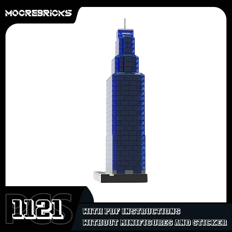 Конструктор с изображением городского пейзажа игрушка-домик MOC известный