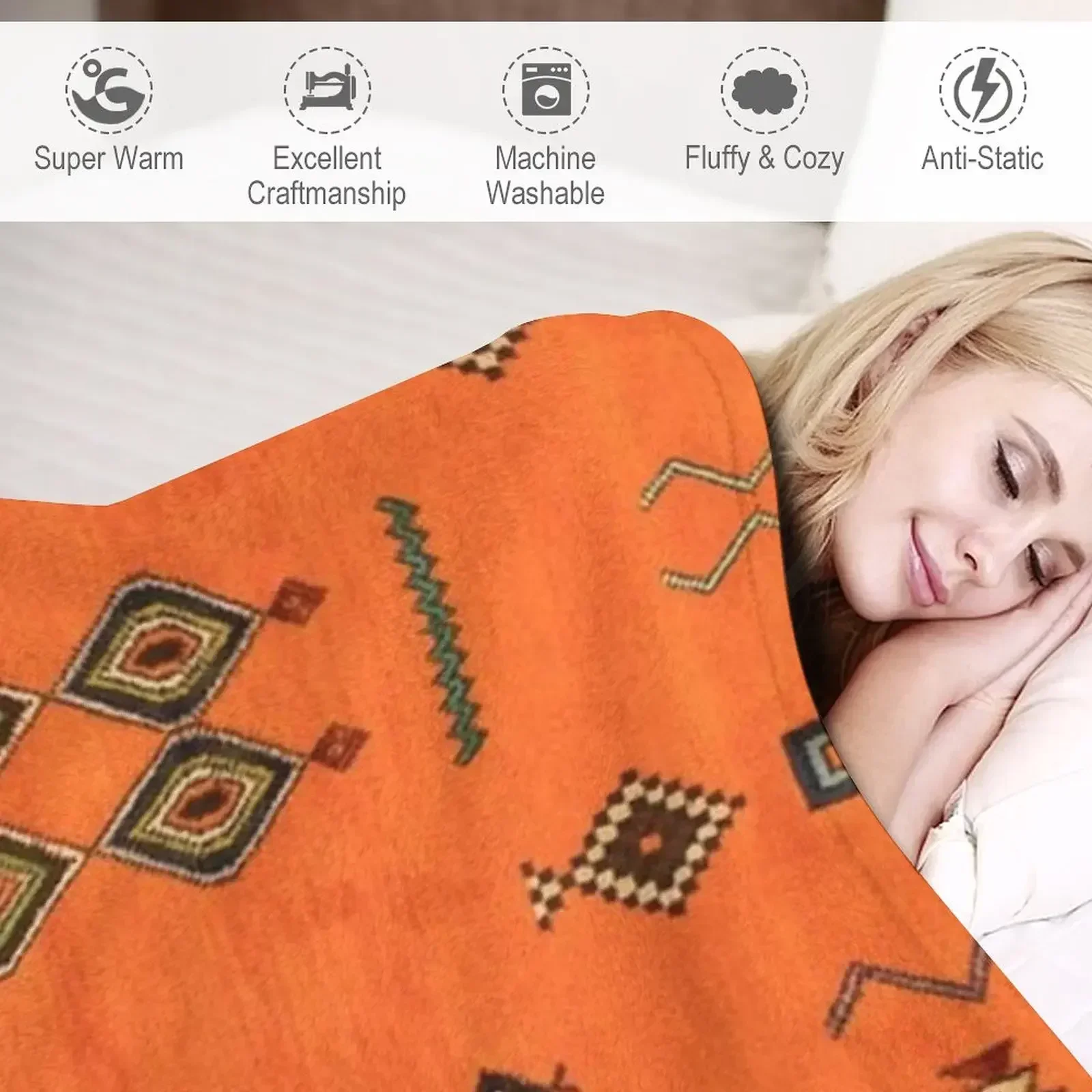 Восточный традиционный марокканский берберский ковер художественное одеяло для