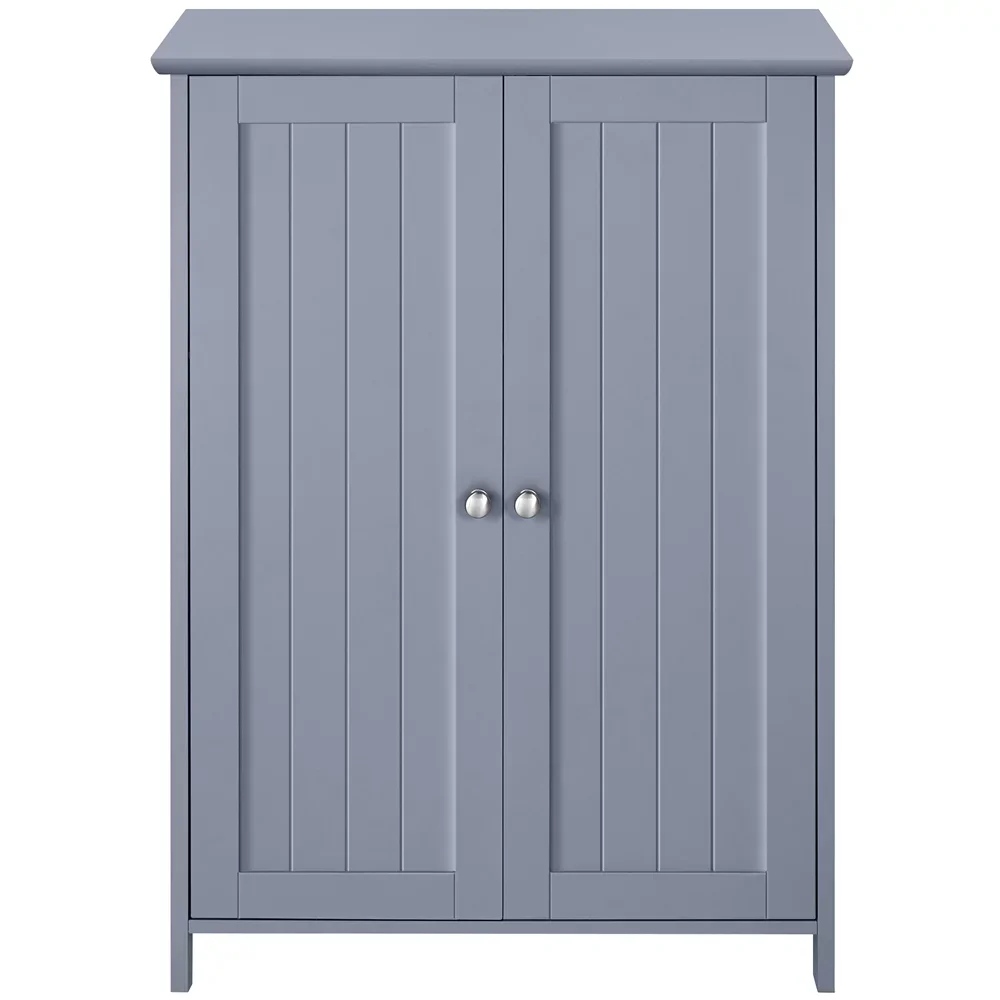 

Wooden Double Door Bathroom Storage Floor Cabinet, Storage Rack, Indoor Household, Multi-use, High Bearing Capacity
