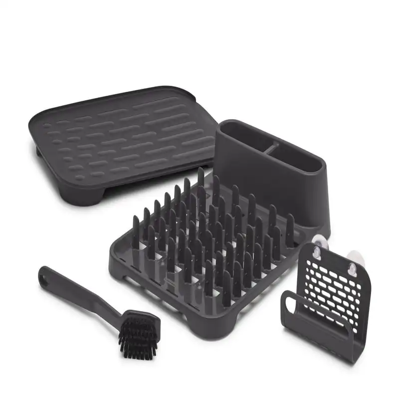 

Sink Set, Raven Grey, 4-Piece Set Silicone kitchen accessories Kitchen sink drain Kitchen sink splash guard Grifos de cocina Acc