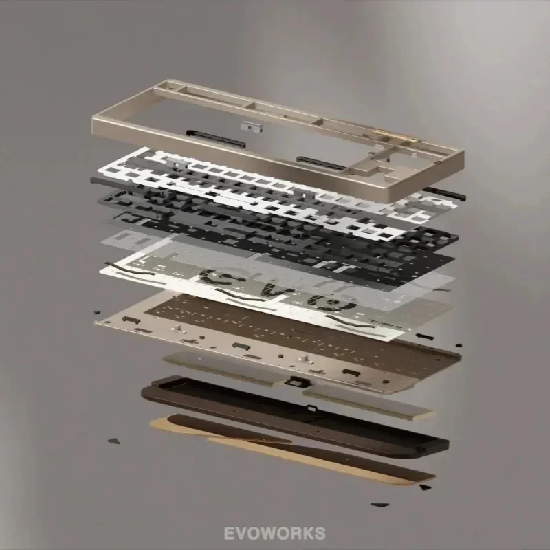 Механическая клавиатура EvoWork EVO80 алюминиевая беспроводная трехрежимная