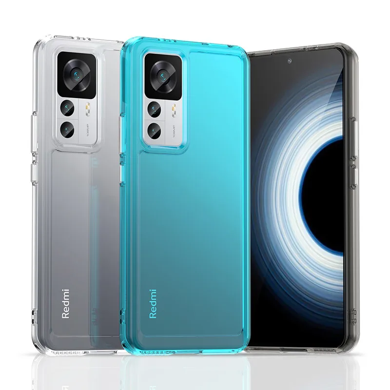 

For Xiaomi 12T Pro Case For Xiaomi 12T Cover 6.67 inch Shockproof Candy Soft Silicone Transparent Bumper For Xiaomi 12 T 12T Pro