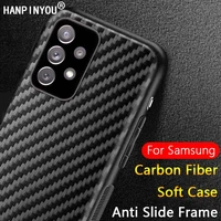 carbon fiber soft silicone case for samsung galaxy s22 s21 s20 plus ultra a53 a52 a13 heat dissipation tpu back cover protector