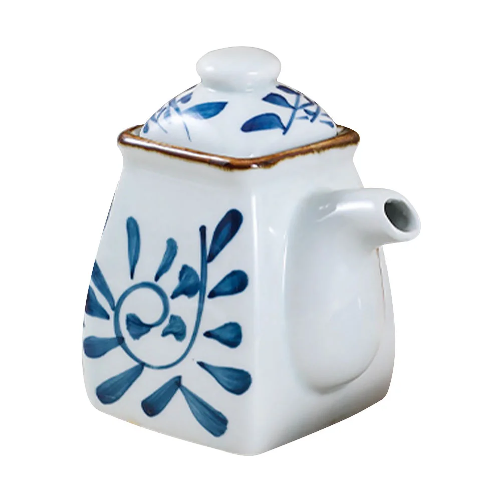 

Dispenser Oil Bottle Sauce Ceramic Vinegar Soy Olive Cruet Jar Japanese Bottles Container Condiment Pot Seasoning Shoyu Pourer