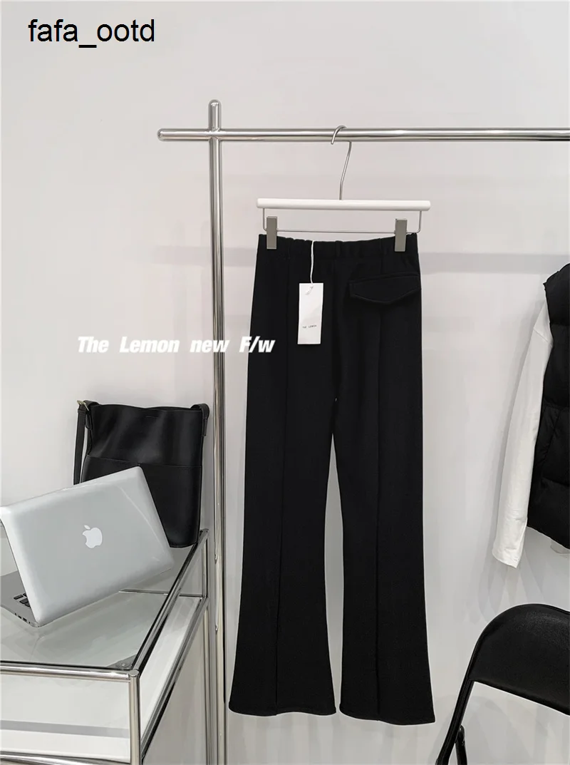 

2022 High Waist Pants Suit Micro Flared Pants Are Slim Casual Drooping and Side Slit Pants