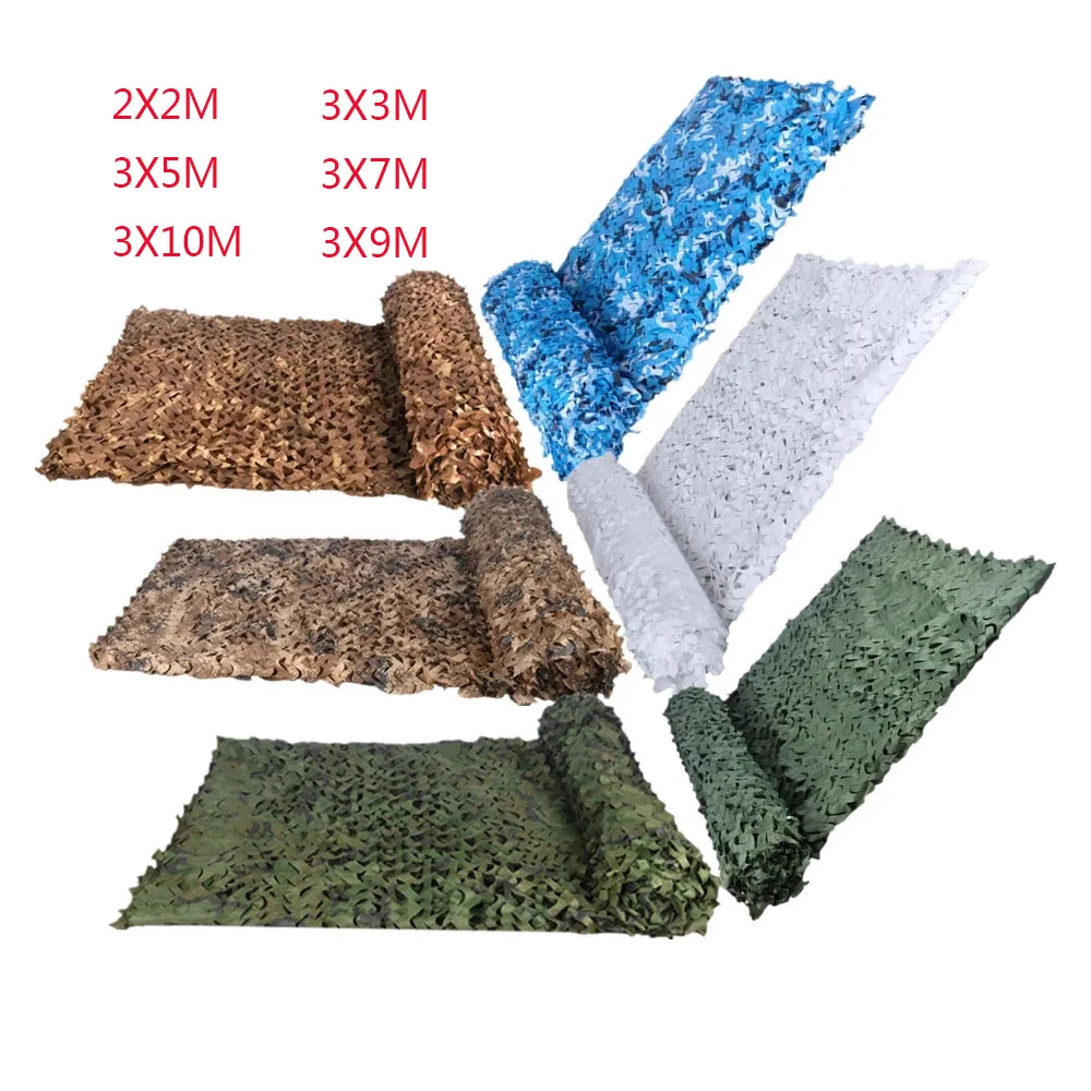 

Hunting camouflage net 150D polyester outdoor hunting camping CS war game event venue decoration camouflage net 7 colors