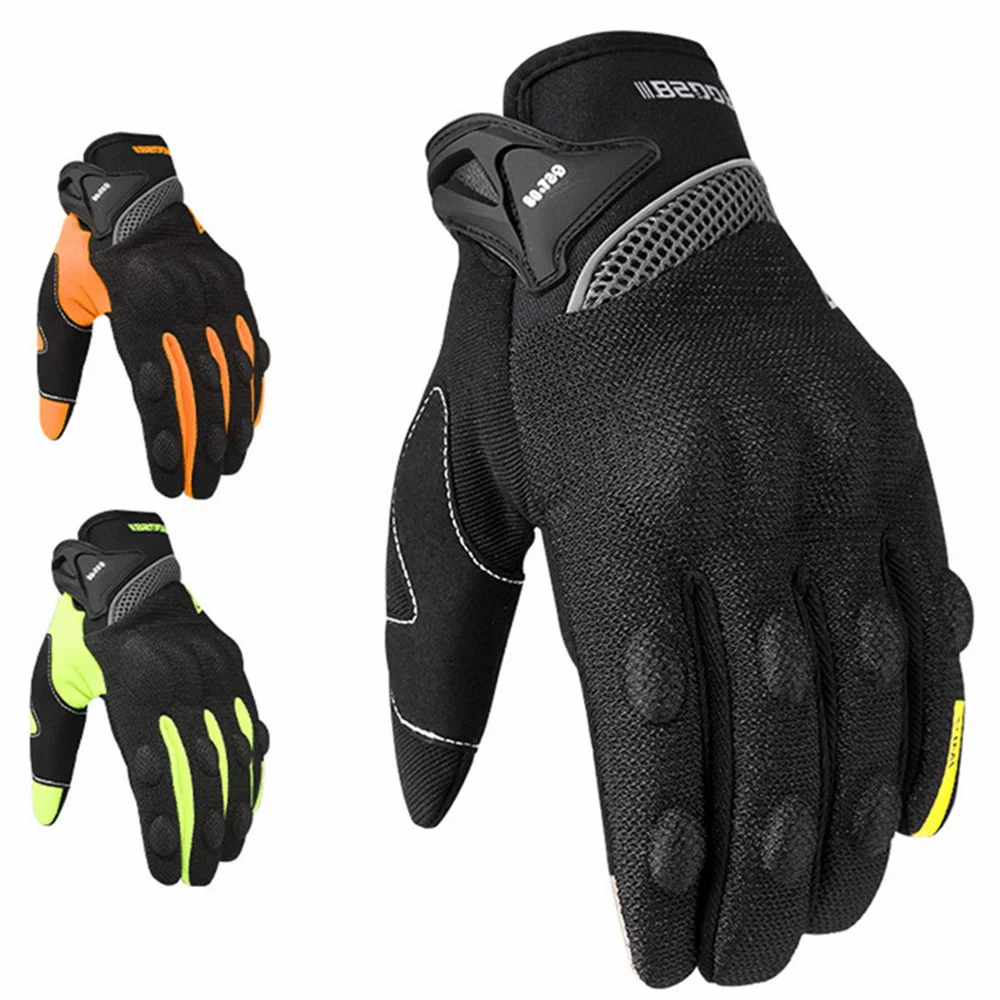 Gloves Guantes Luvas Stylishly Breathable Non-Slip Full Finger Touchscreen Outdoor Sports Protection Motorcycle Accessories