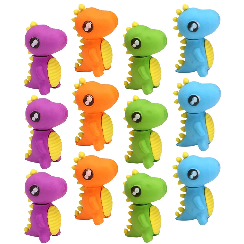 

Erasers Eraser Kids Dinosaur Animal Rubber Gifts Bulk Gift Cartoon Toys Mini Students Favors School Cute Pen Creative Fun