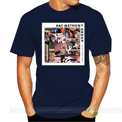 Футболка Pat Metheny Group с надписью от дома, Хлопковая мужская брендовая футболка, мужская летняя хлопковая футболка