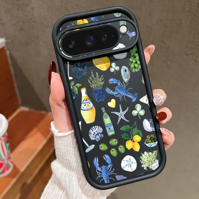 Фото Чехол для телефона из ТПУ с рисунком океанского кита для Google Pixel 10 9 Pro 9A 10 9 Pro XL Pixel 8A 7A 8 7 Pro, противоударный, из мягкого силикона №2