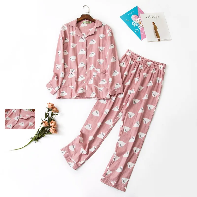 Autumn Cotton Pajamas Set Full Sleeve T-shirt Long Pants 2Piece/Set Sexy/Casual Pyjama Big Size Mom Homewear Cozy Plus Sleepwear
