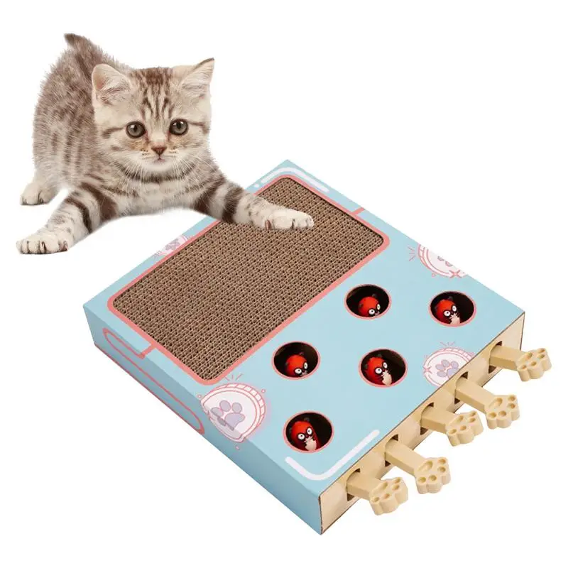 

Cat Scratcher Cardboard 3 In 1 Corrugated Scratching Pad For Pet Cats Cat Teaser Toy Relieve Boredom And Consume Excess Energy