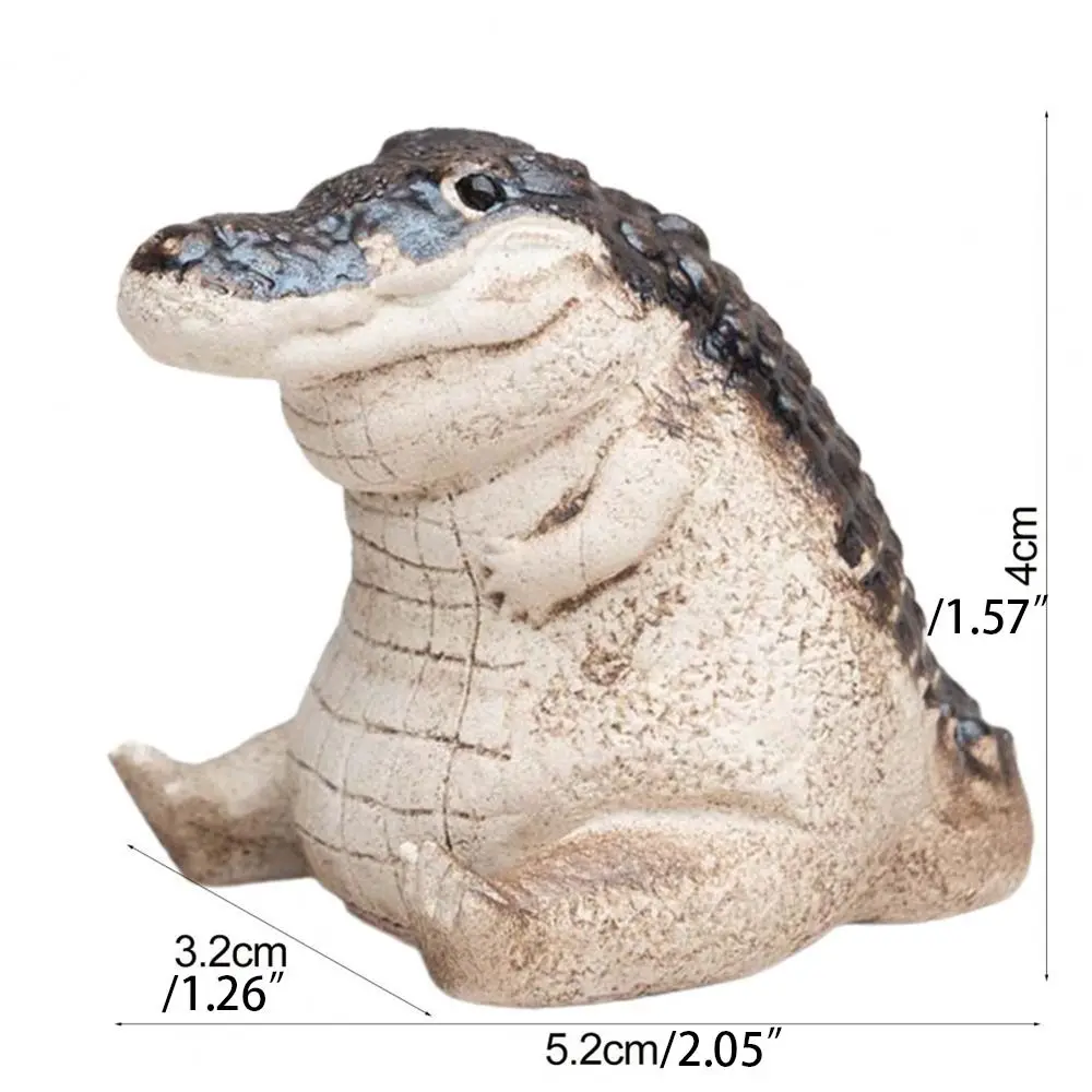 Фиолетовый глиняный крокодил практичный милый домашний декор