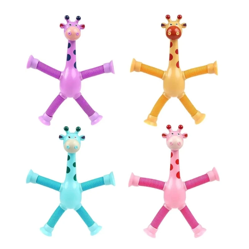 

Luminous Ever-changing Giraffe Telescopic Tube Children Puzzle Decompression Toy