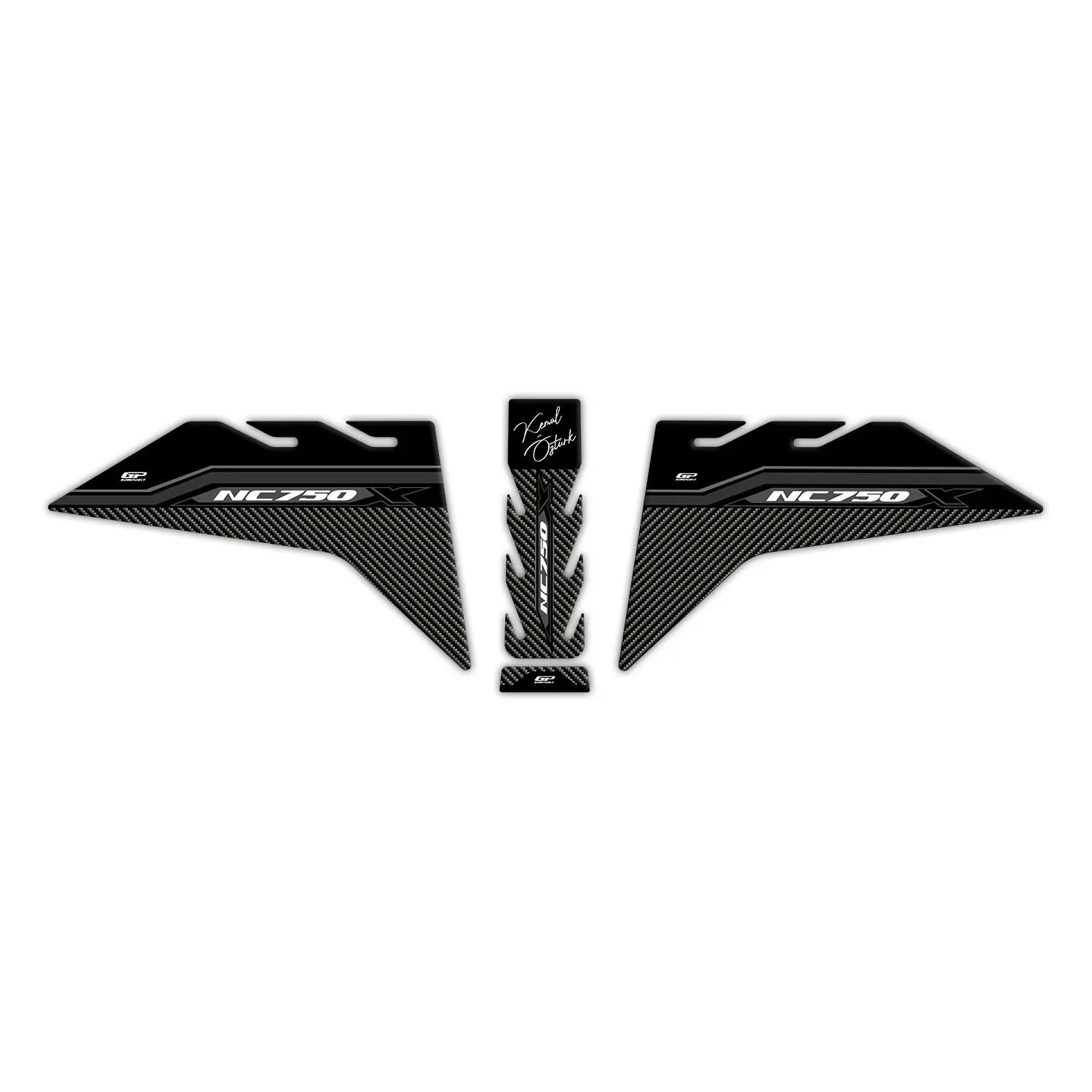 

GP For Personal NC 750X2021-2022 Compatible Tank Pad Set Black