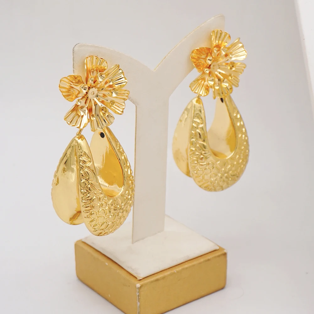 Fashion Jewelry Hoop Big Earrings For Women Ethiopian African Earings Weddings Copper Earings Jewellery Weddings Party Gifts