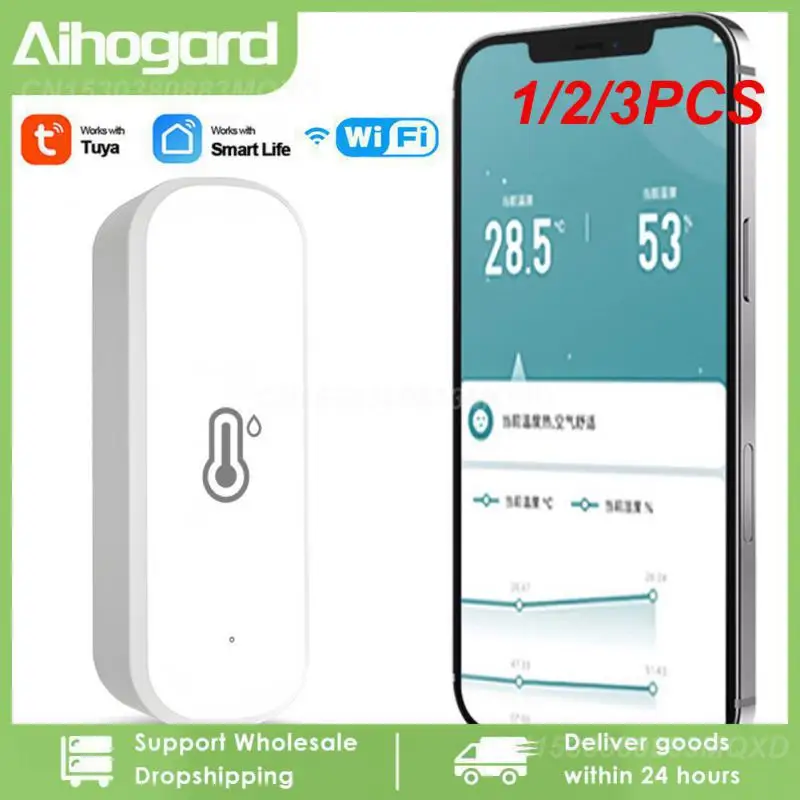 

Датчик влажности и температуры Zigbee 3,0 Wi-Fi, 1/2/3 шт.