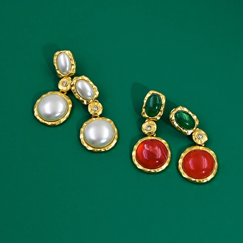 

Европейские и американские Винтажные Ювелирные изделия, разноцветные глазурованные серьги для женщин, Известный дизайнерский бренд, модны...