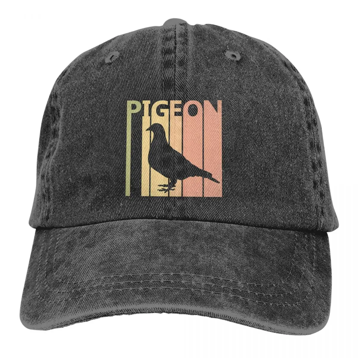 

Washed Men's Baseball Cap Pigeon Trucker Snapback Caps Dad Hat Animal Golf Hats