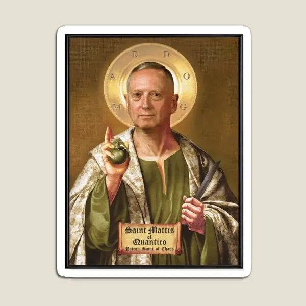 

Saint Mattis Of Quantico Patron Saint O Magnet Refrigerator Colorful Toy Home for Fridge Organizer Holder Magnetic Baby Funny