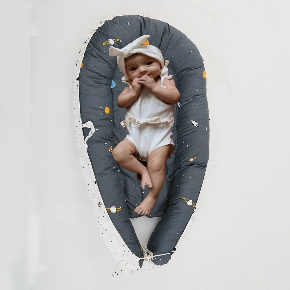 

Infant Newborn Portable Baby Nest Bed Cotton Crib Toddler Brepho-bionics Nursling Carry-over Foldable Baby Bed bedding sets
