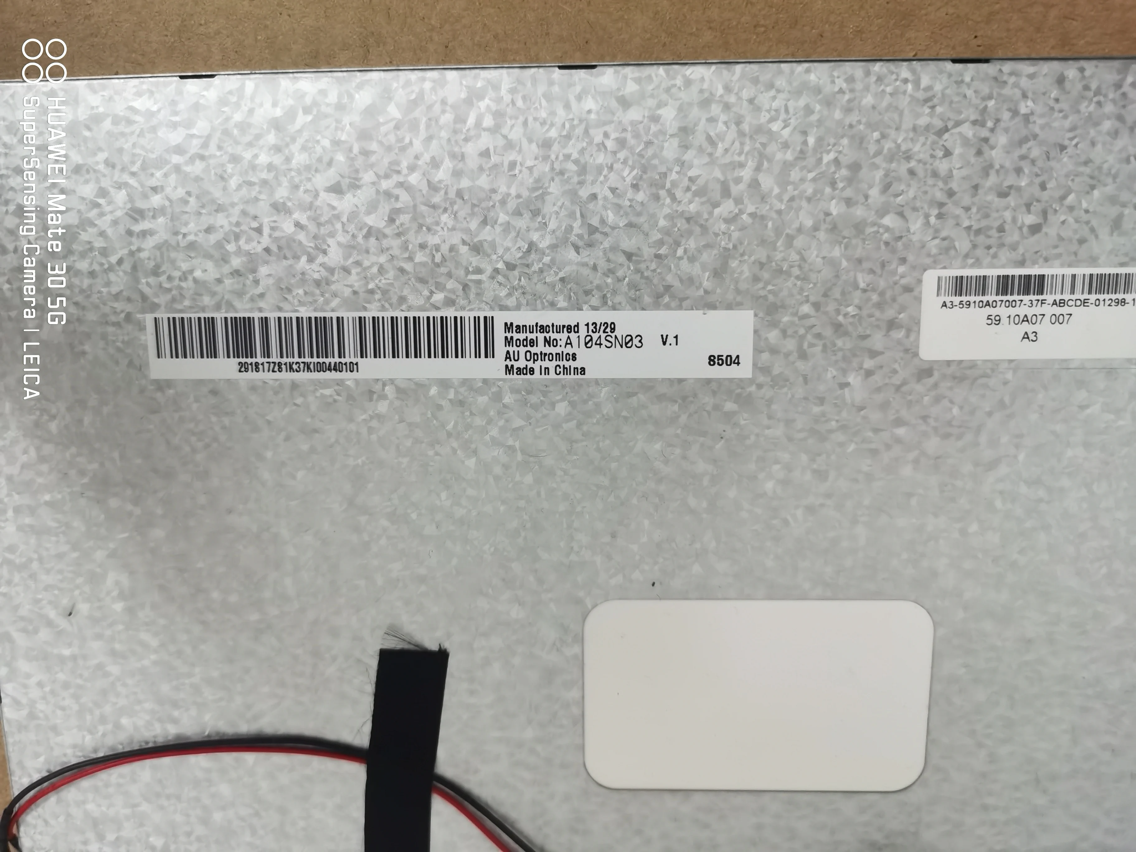 Оригинальный промышленный ЖК-экран A104SN01 V1 10 4 дюйма в наличии A104SN03 V.1 LSA40AT9001