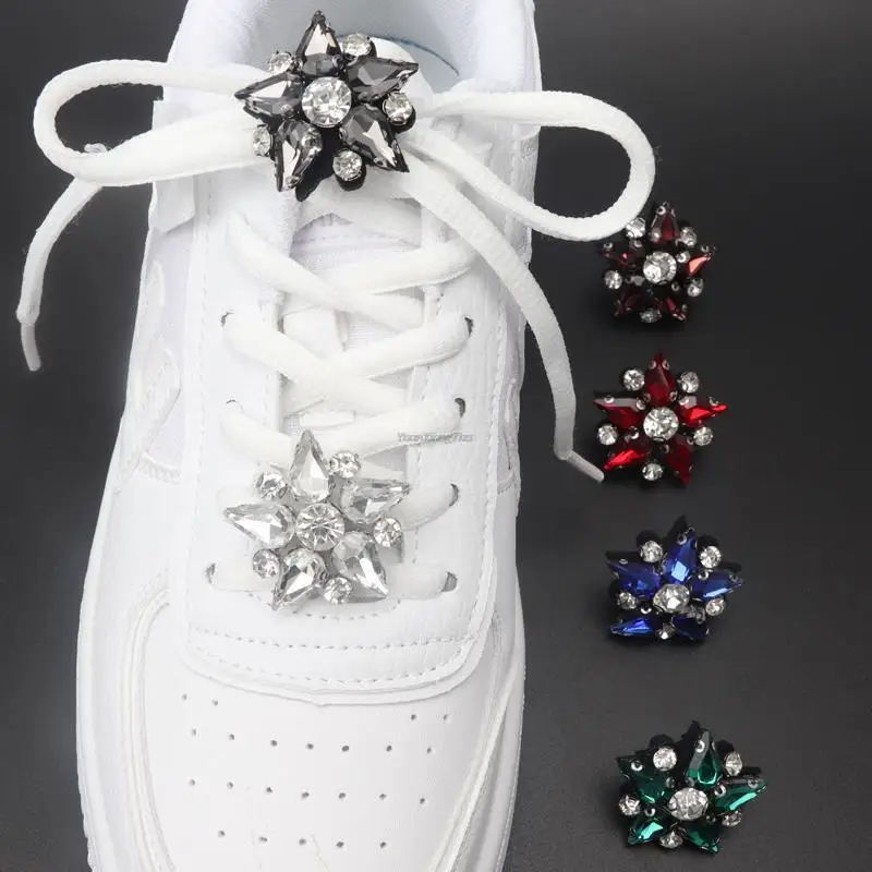 

Colorful Gems Shoe Charms Girl Gift Shoe Decoration DIY Shoelaces Buckles Shoes Accesories Fashion Rhinestones Sneaker Charms